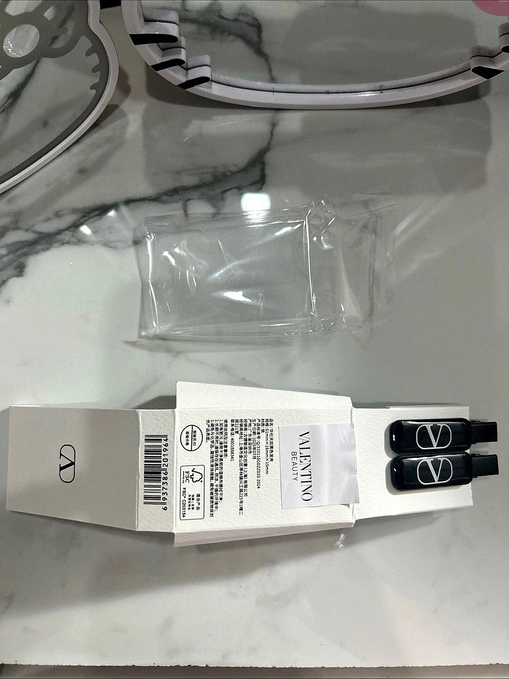 Valentino Beauty Black V Logo Hair Clips Set of 2